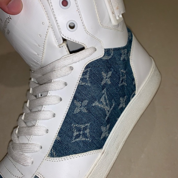 Louis Vuitton Leather/Denim Hightop - Picture 8 of 8